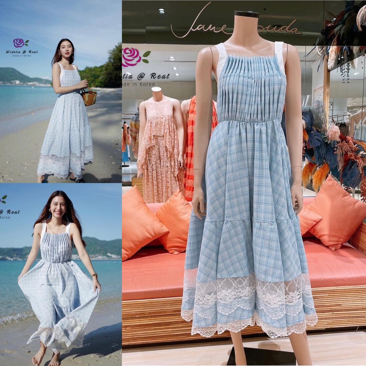 Preorder Janesuda Maxi Dress แม็กซี่เดรสตัวยาวสายเดี่ยวแสนสวย