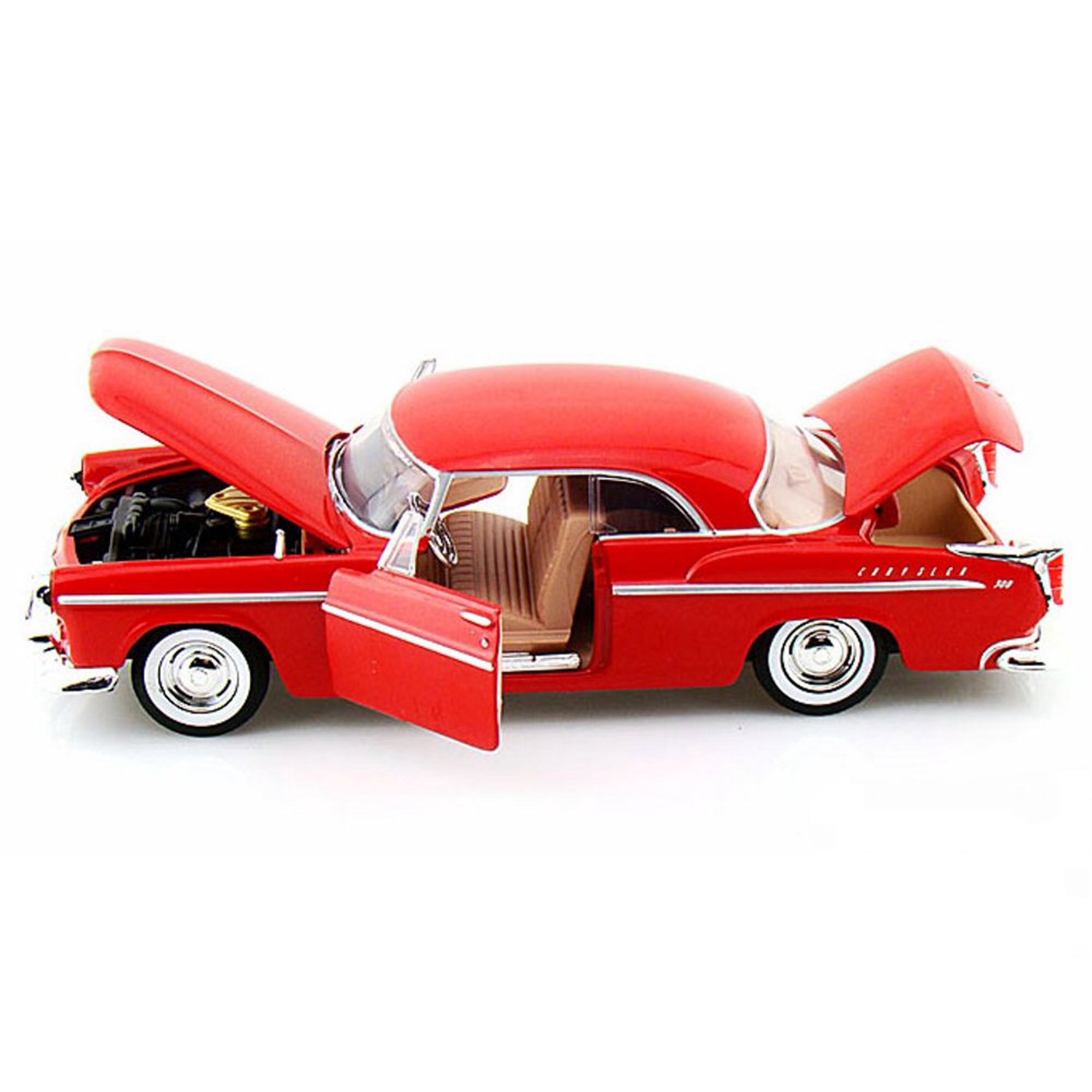 1955 Chrysler c300 Scale 1:24 โมเดลรถเหล็ก (ปลีก-ส่ง)
