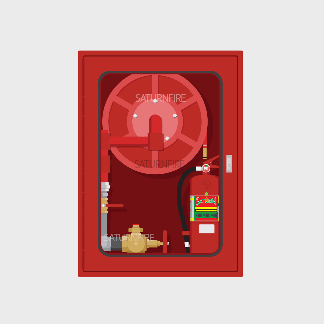Hose Reel Cabinet ตู้กงล้อสายดับเพลิง