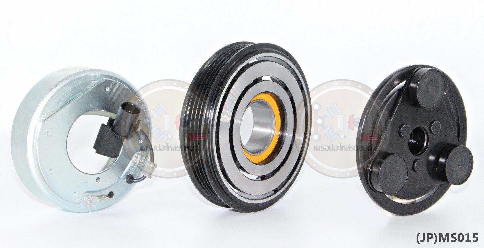 (JP)MS015-JP ชุดหน้าคลัทช์(Vinn) MITSUBISHI TRITON ปี2014 Calsonic(ญี่ปุ่น) 119mm. 4PK 12V.