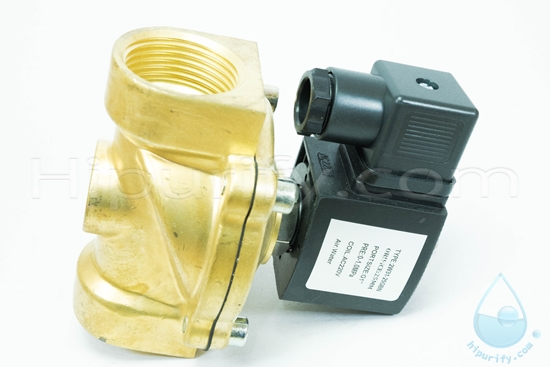 Solenoid Valve ทองเหลือง,คอยล์กันน้ำ 4/4"(1 นิ้ว) 220VAC