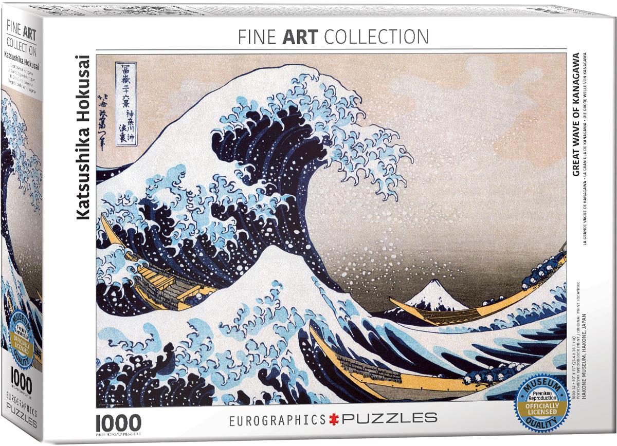 Eurographics - Great Wave of Kanagawa by Katsushika Hokusai (Non-Pattern) 1000 pcs.