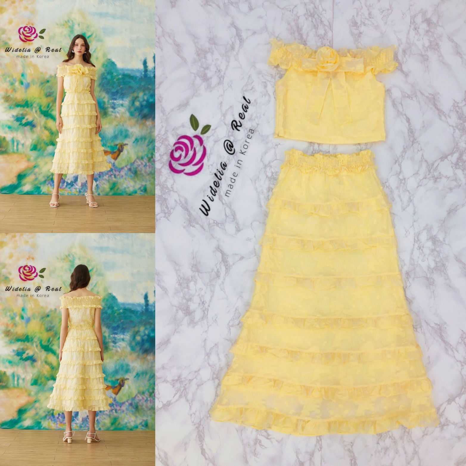 Disaya Dress เดรสปาดไหล่แสนสวย