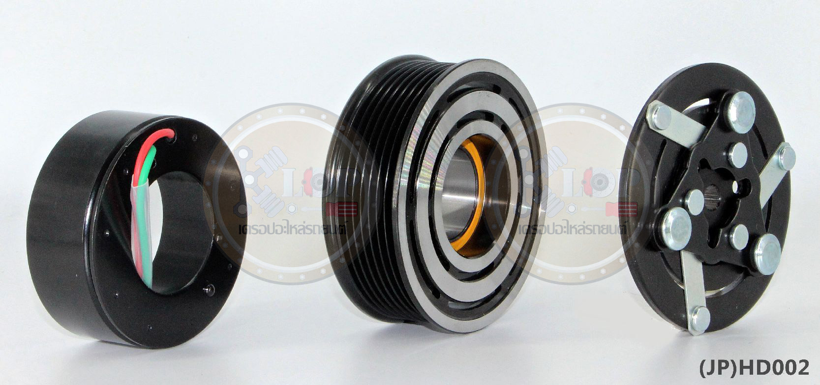 (JP)HD002-JP ชุดหน้าคลัทช์(Vinn) HONDA CRV ปี2002-2003 (ญี่ปุ่น) 105mm. 7PK 12V.