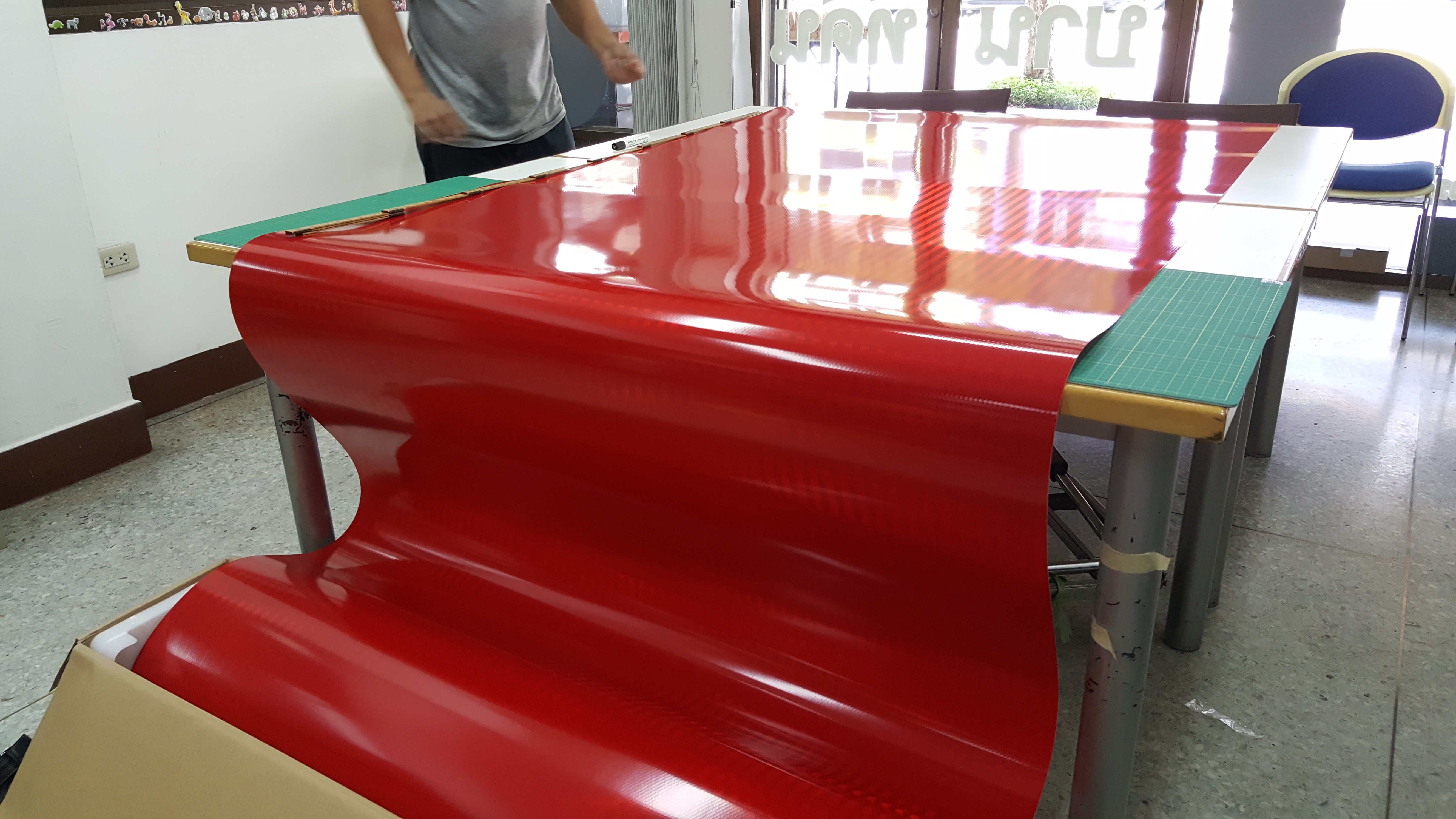 สติ๊กเกอร์สะท้อนแสง เอ็นจิเนียร์ 3M แท้ หน้า 48 นิ้ว X 45.72 เมตร Engineering GRADE Prismatic EGP งานจราจร