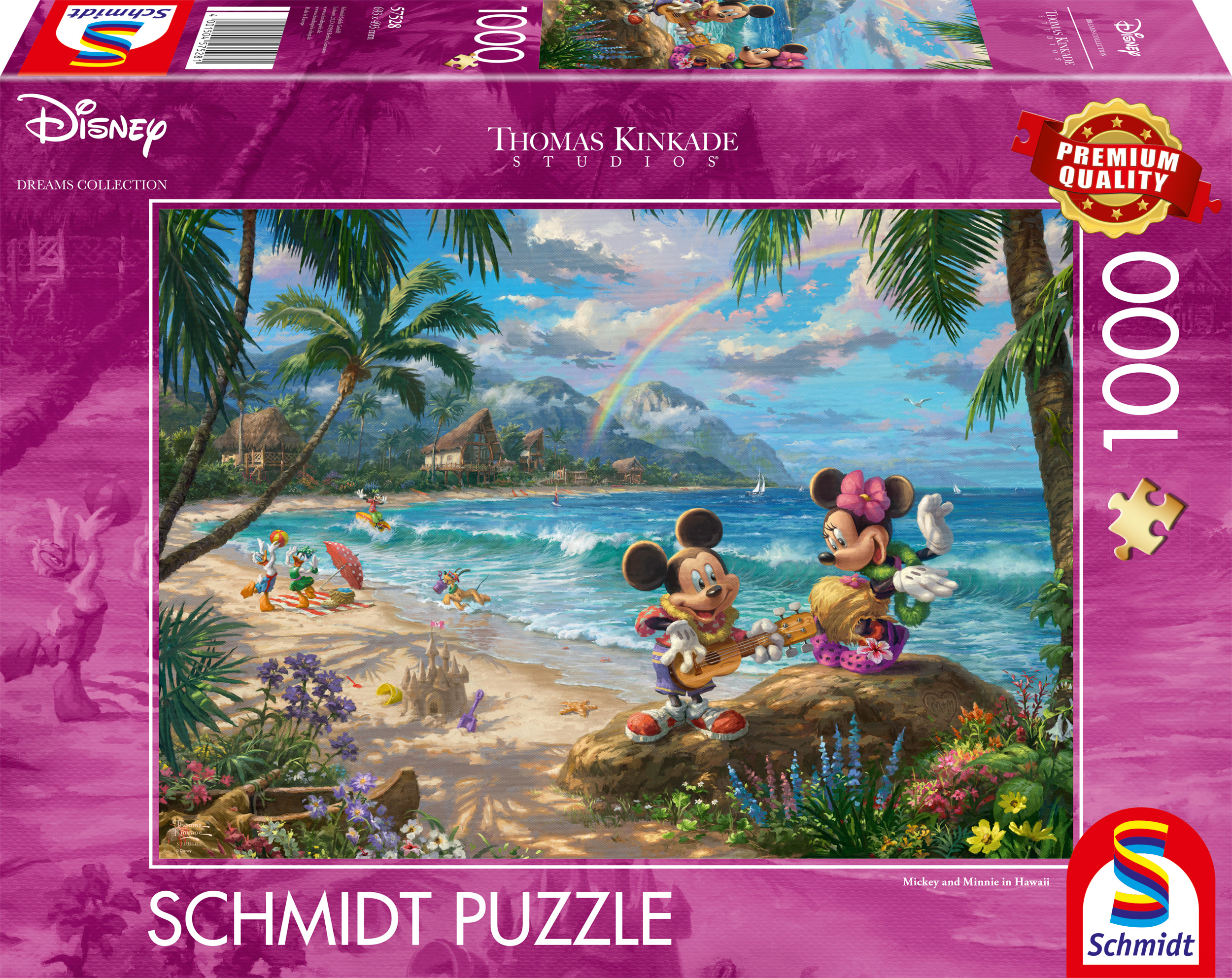Schmidt - Disney : Mickey and Minnie in Hawaii by Thomas Kinkade 1000 pcs.