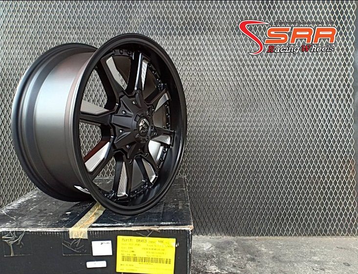 FUEL-HYDRO D603 KMC ขอบ20 ET+20 BLACK MILLED EDGE
