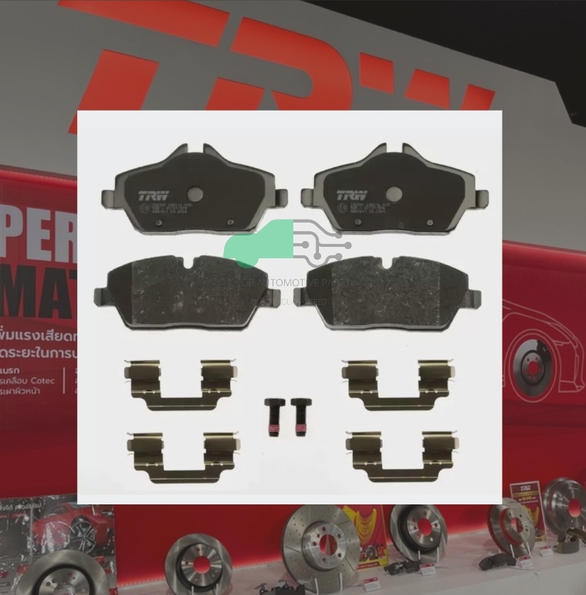 GDB1611 ผ้าเบรกหน้าแท้ TRW (COTEC) : BMW Series 1 E87 116i,118i, 120i , 116d, 118d / 1.6L, 2.0L 2004-2011, Mini R56