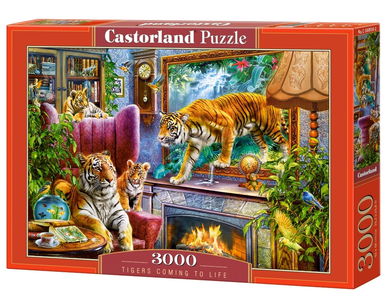 Castorland - Tigers Comming to Life by J.P.Krasny 3000 pcs.
