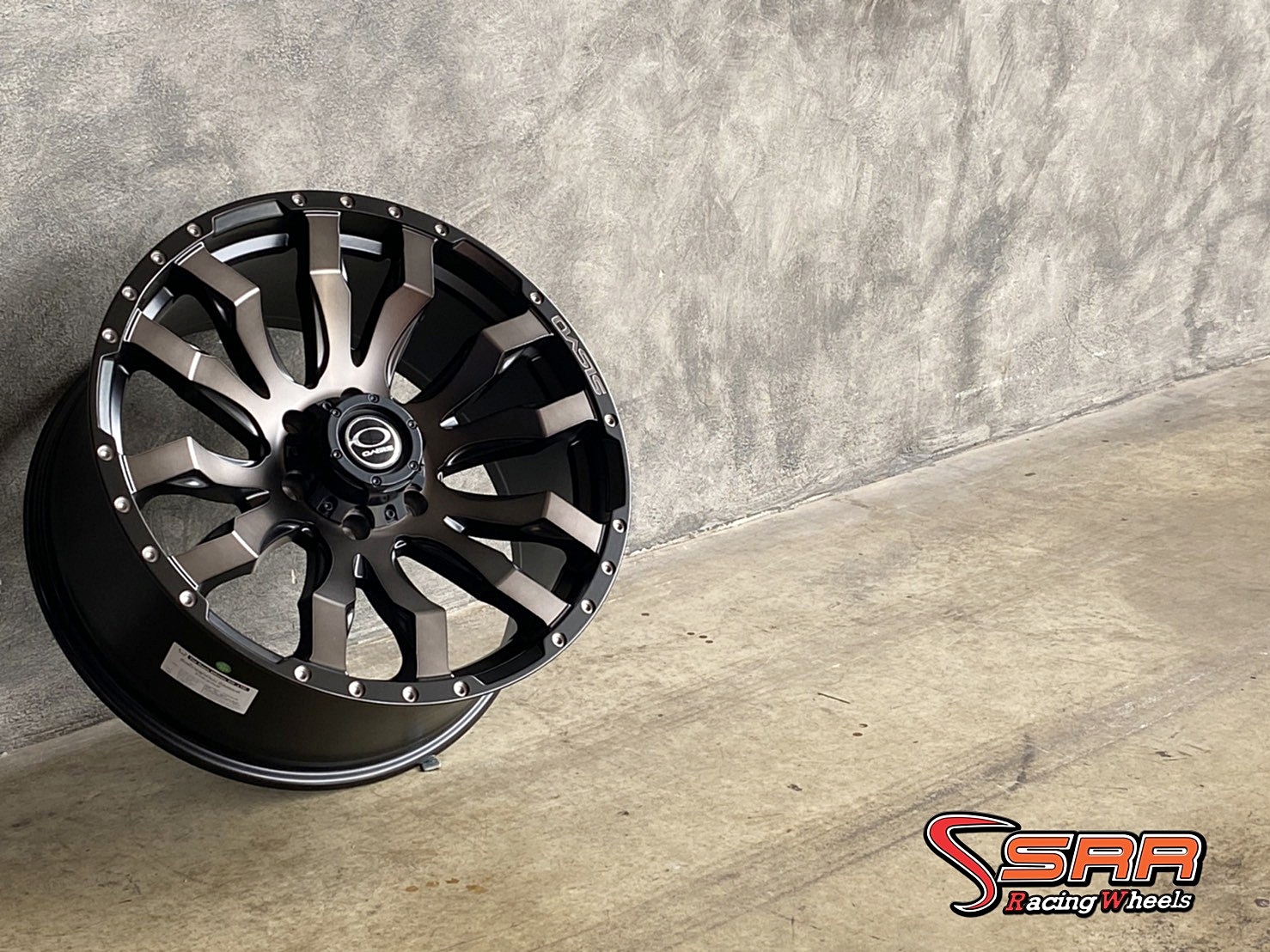 MARVEL-26 OASIS 20x9 6H139.7 ET+18 สีดำด้านหน้าชา