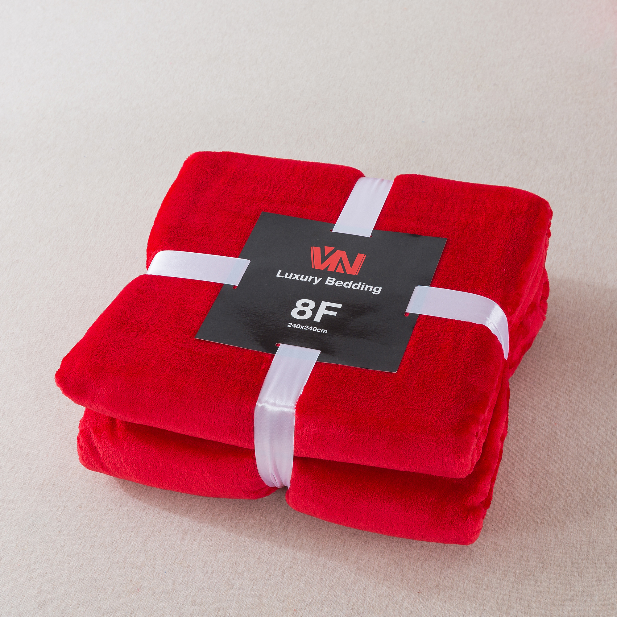 ผ้าห่มนาโน 8 ฟุตพรีเมี่ยมของแท้งานป้าย VN (12ผืนคละสี)