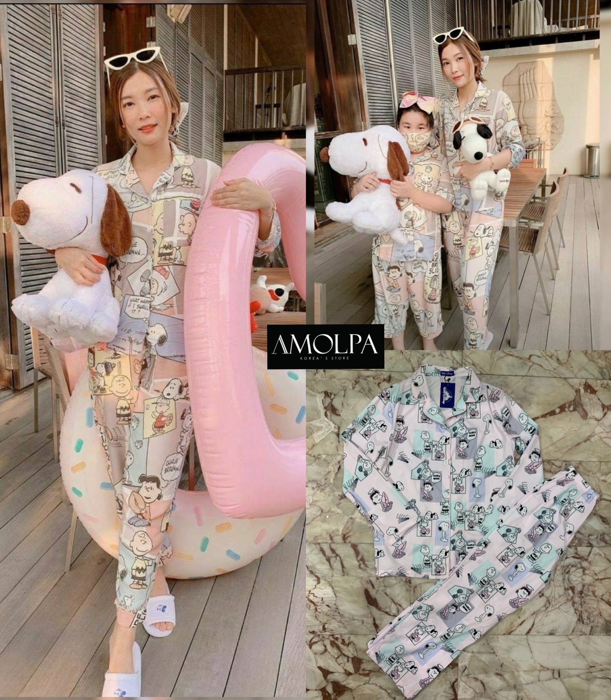 Set เสื้อ+กางเกง SNOOPY SLEEPING