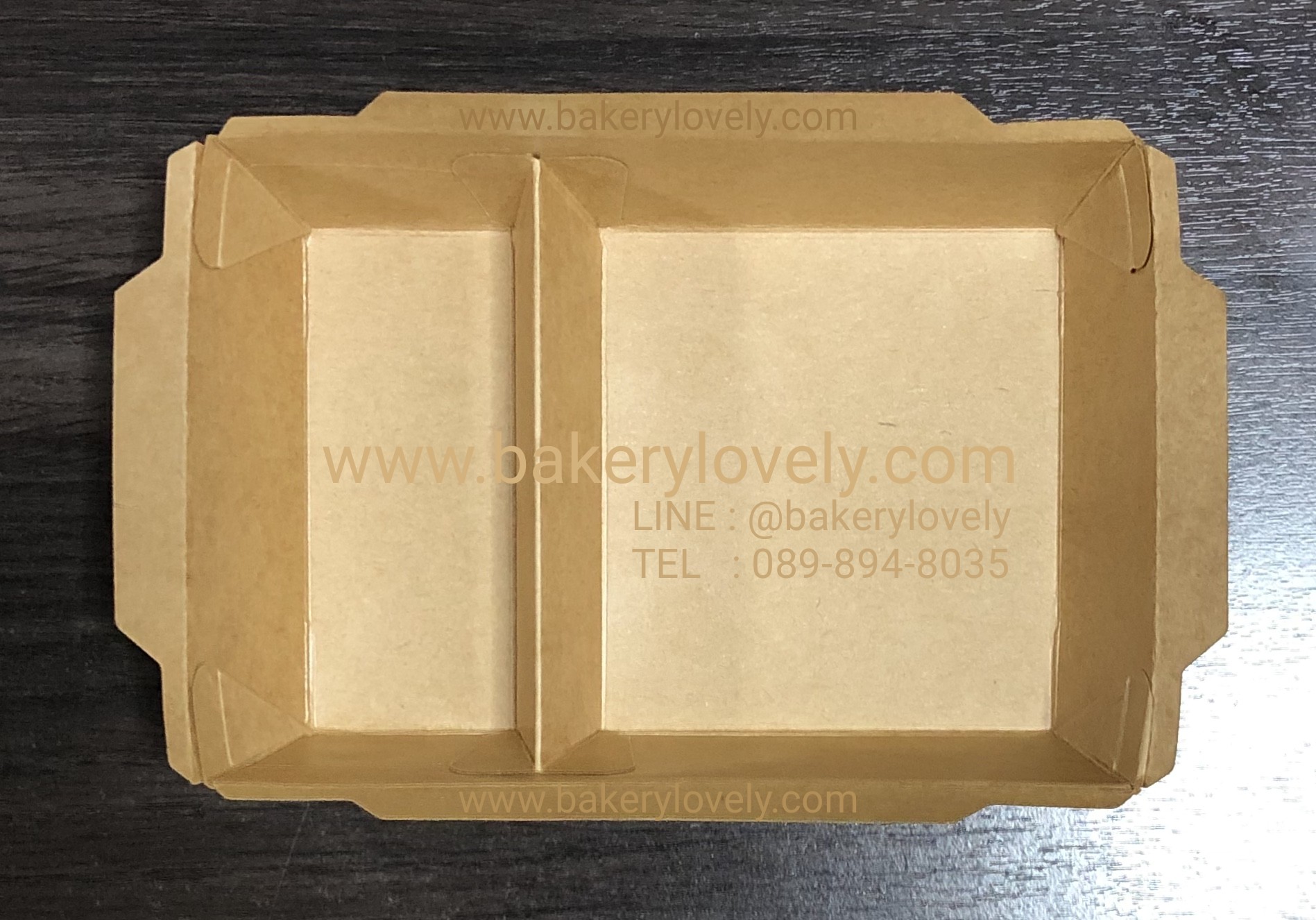 กล่องกระดาษ 2 ช่อง ฝาใส 700 ml