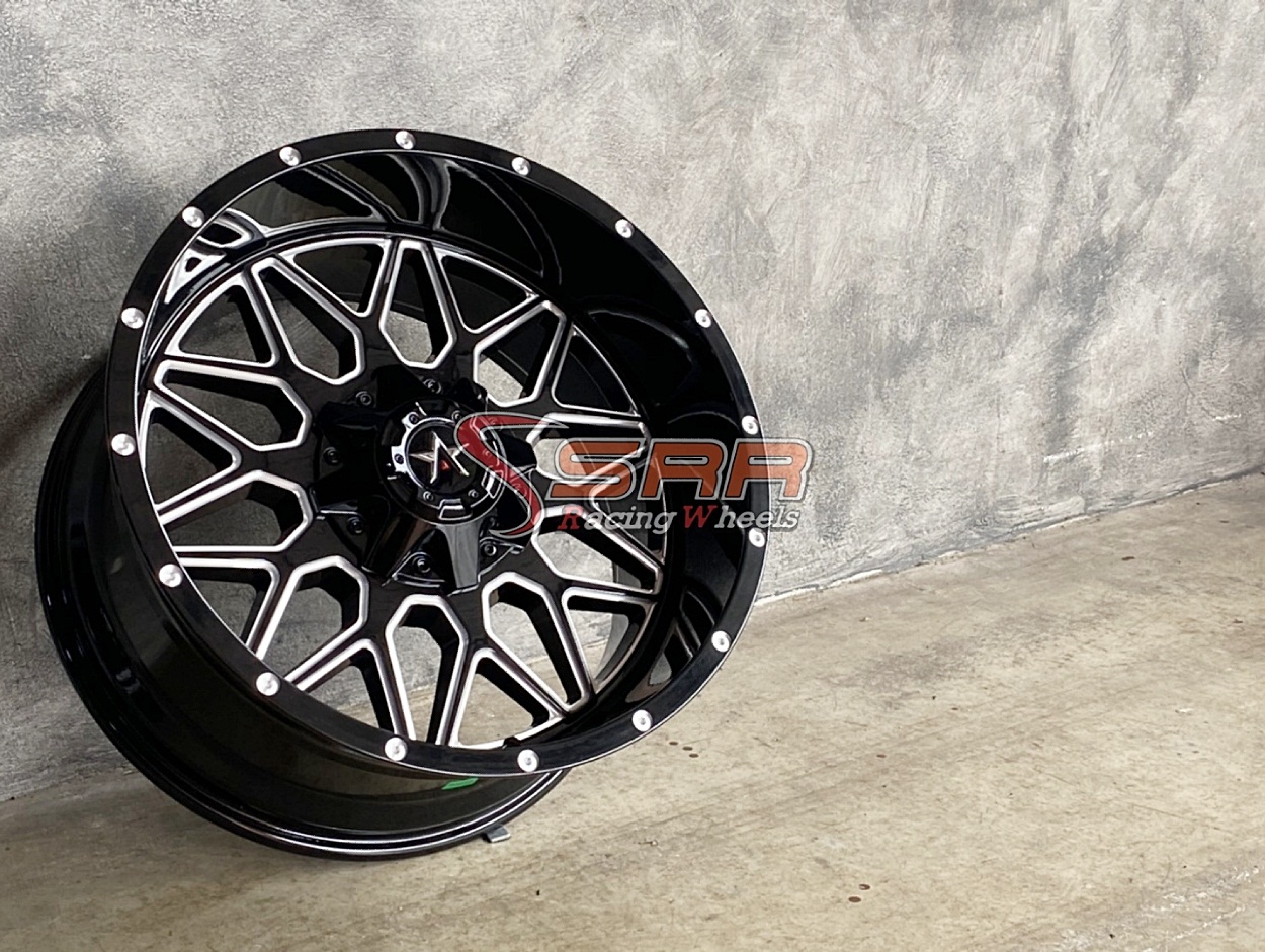 OASIS OW027 20x10 6x139.7 ET-24 BLACK & MILLED