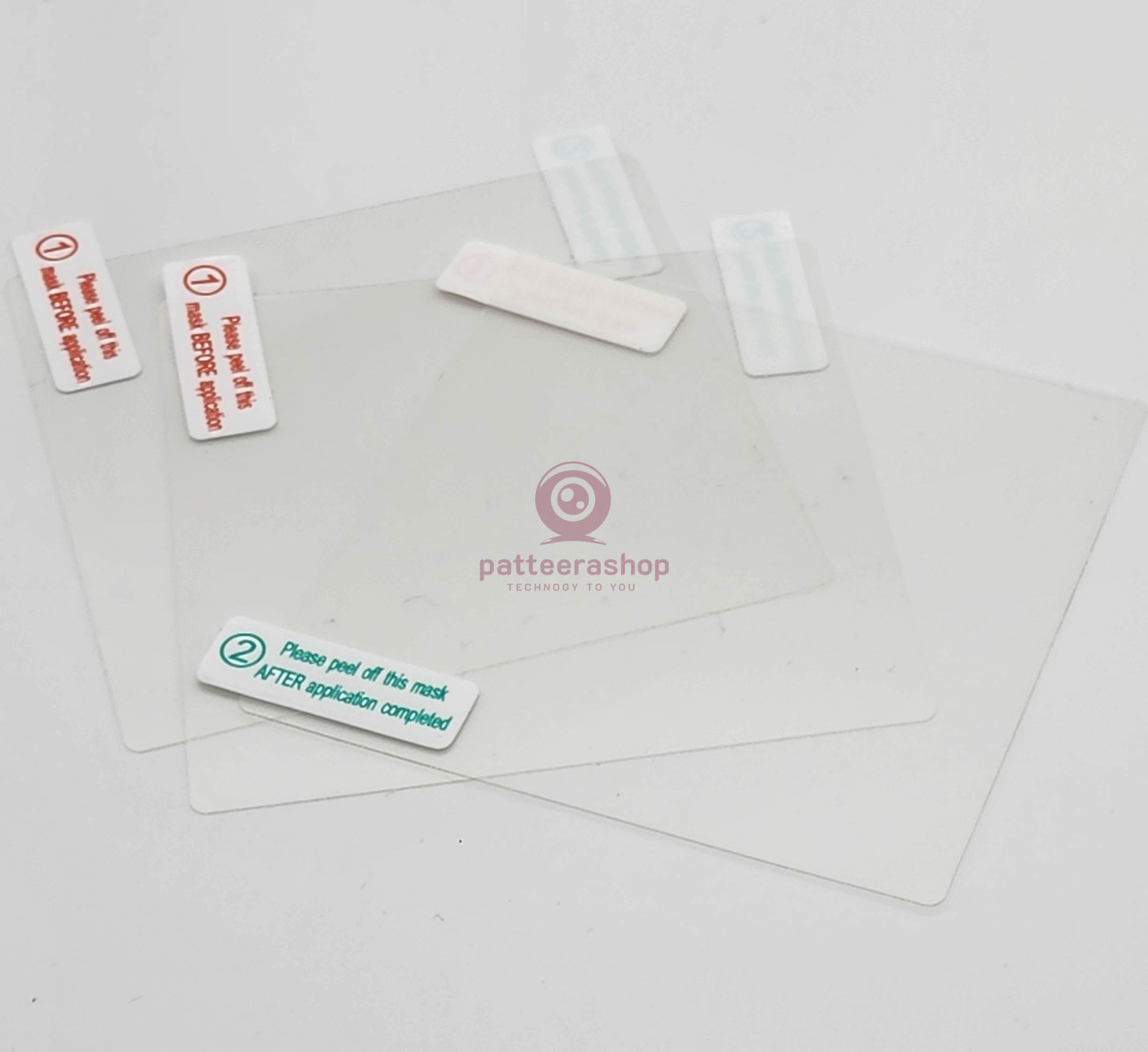 แผ่นฟิล์มใสสูญญากาศ electrostatic film (แพค3ชิ้น) 8x8 ซม. ใช้สำหรับ ติดกล้องติดรถยนต์ หรือ Easy Pass