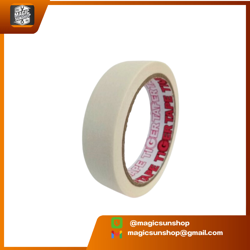 916315 Tiger เทปกาวย่น 24mmx20yds สีขาว