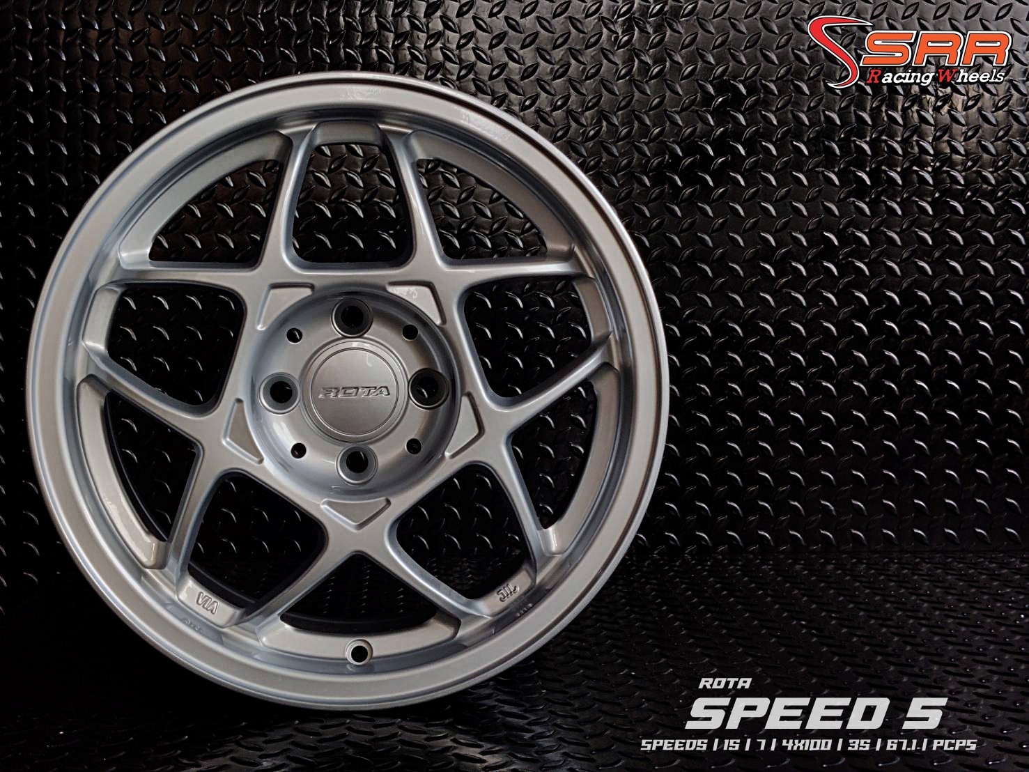 SPEED 5 ROTA ขอบ15 4H100 ET35 PCPS ราคาพิเศษ