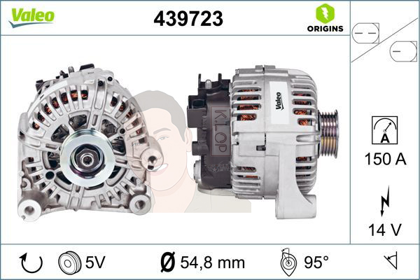 439723 ไดชาร์จ Valeo รุ่น MINI N47 (R56/R57/R58/R59/R60),B37 R56