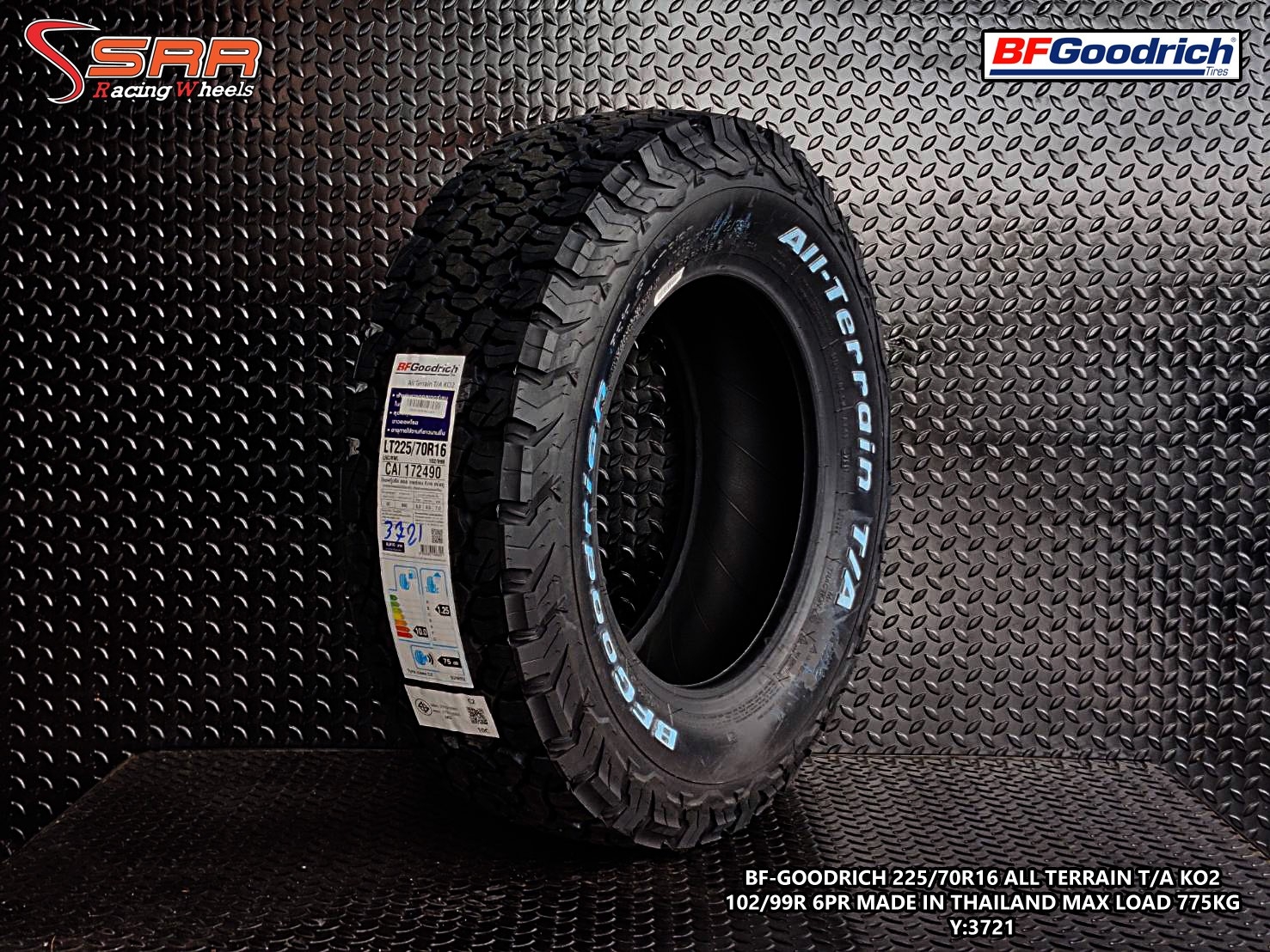 BFGoodrich All Terrain KO2 225/70R16 ยางใหม่ ปี2021 ราคาพิเศษ