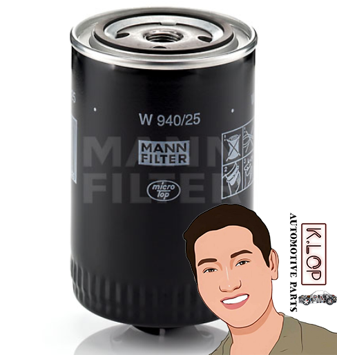 W940/25 ไส้กรองนำมันเครื่อง (VOLVO) 740 '83-92' / 940 '88-95' (2.4 D) : MANN-FILTER แท้นำเข้ายุโรป