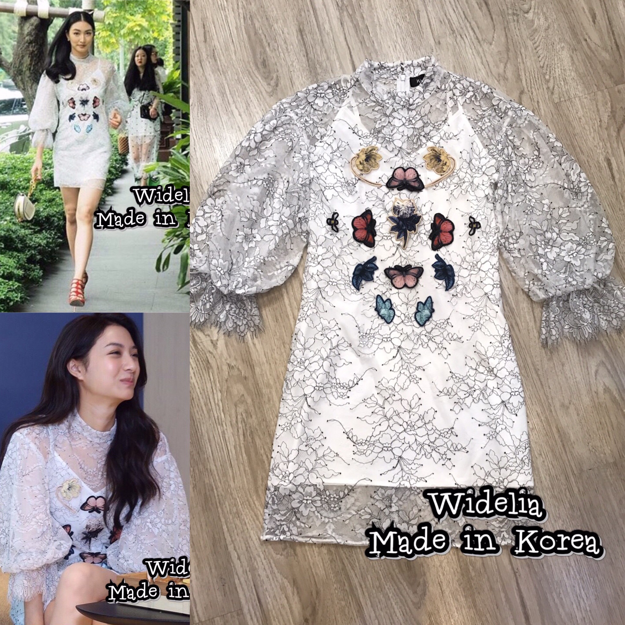 *พร้อมส่ง*DSY Dress :: เดรสแขนศอกตัวสวย แขนเย็บพองบอลลูนเก๋ๆ