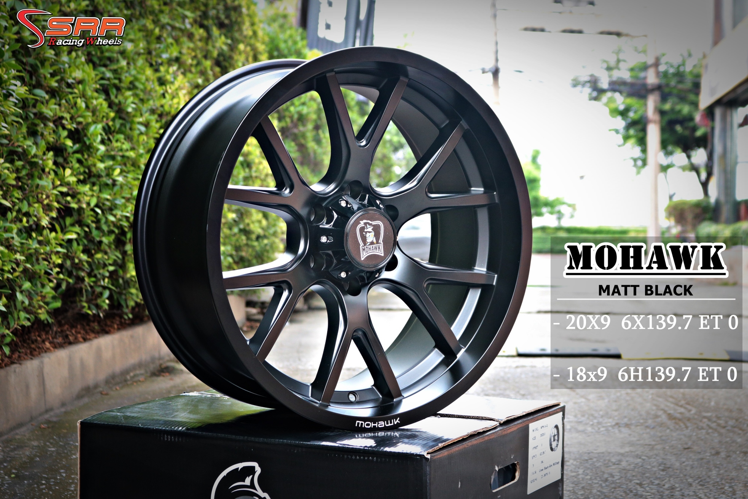 MOHAWK WP910 ขอบ18 และขอบ20 6x139.7 MATT BLACK