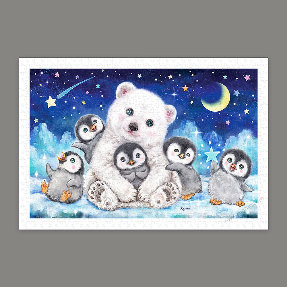 Pintoo - Polar Bear and Penguins by Kayomi 600 pcs.