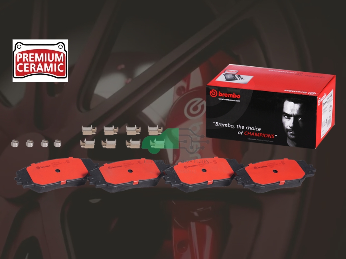 P83 071N ผ้าเบรกหน้า (แท้ BREMBO รุ่น Ceramic) HARRIER ZSU60 (2.0 2.5Hybrid) 13-20