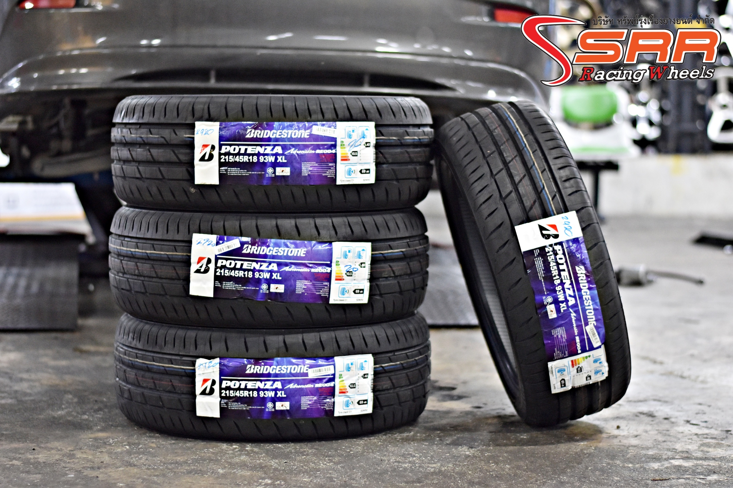 BRIDGESTONE POTENZA ADRENALIN RE004 215/45R18 ยางปี20 ราคาพิเศษ