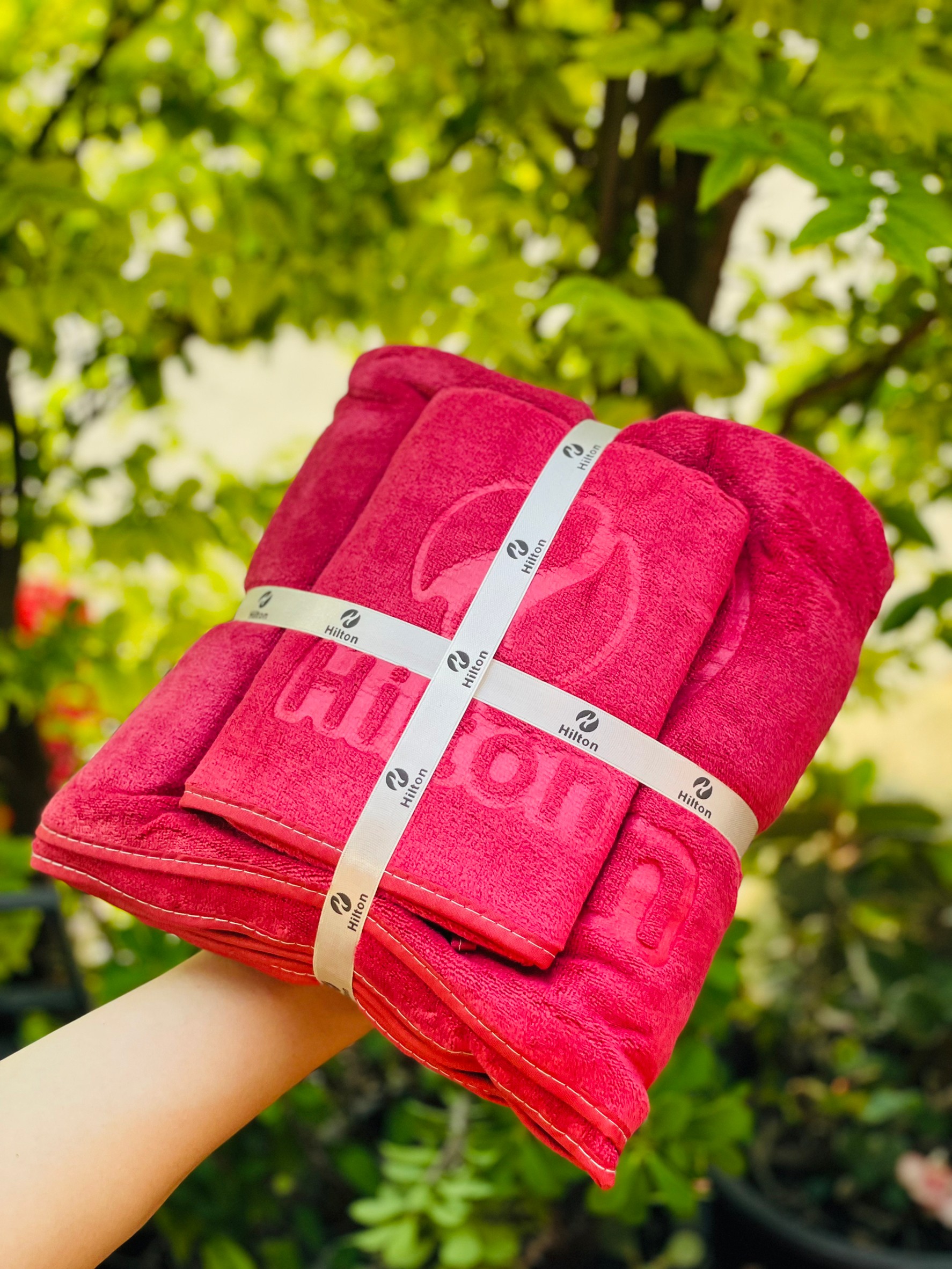 เซ็ตผ้าเช็ดตัวขนเป็ดรุ่นหนา Hilton (12 ผืน)