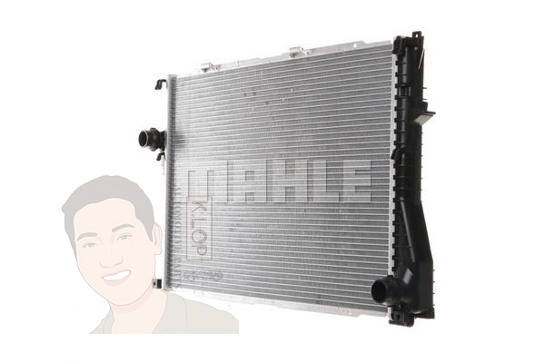 หม้อน้ำ BMW 5(E39), 7(E38) vanos คู่ / ท่อกิ๊บล๊อค : M52,M60 ยี่ห้อ (MAHLE)
