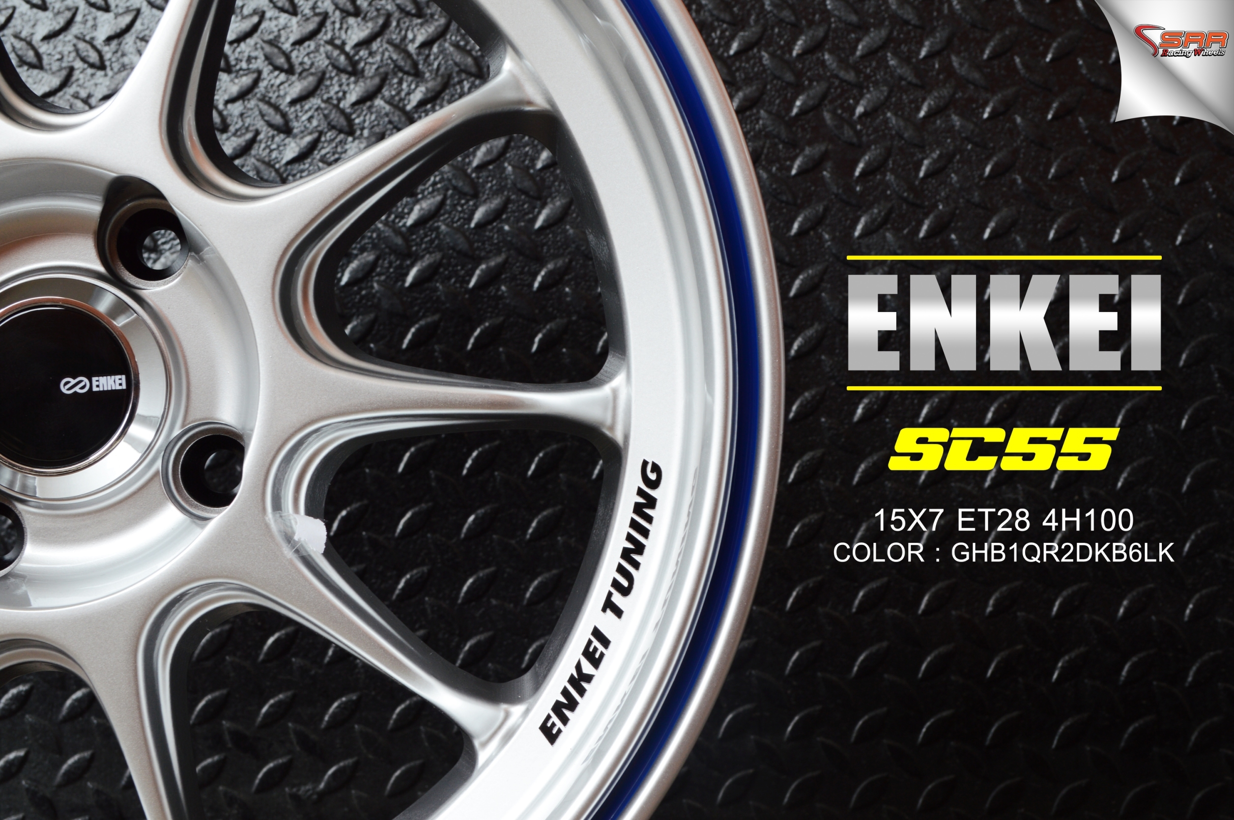 ENKEI TUNING SC55 ขอบ15 4x100 ET28 ราคาวงละ 3,500 บาท