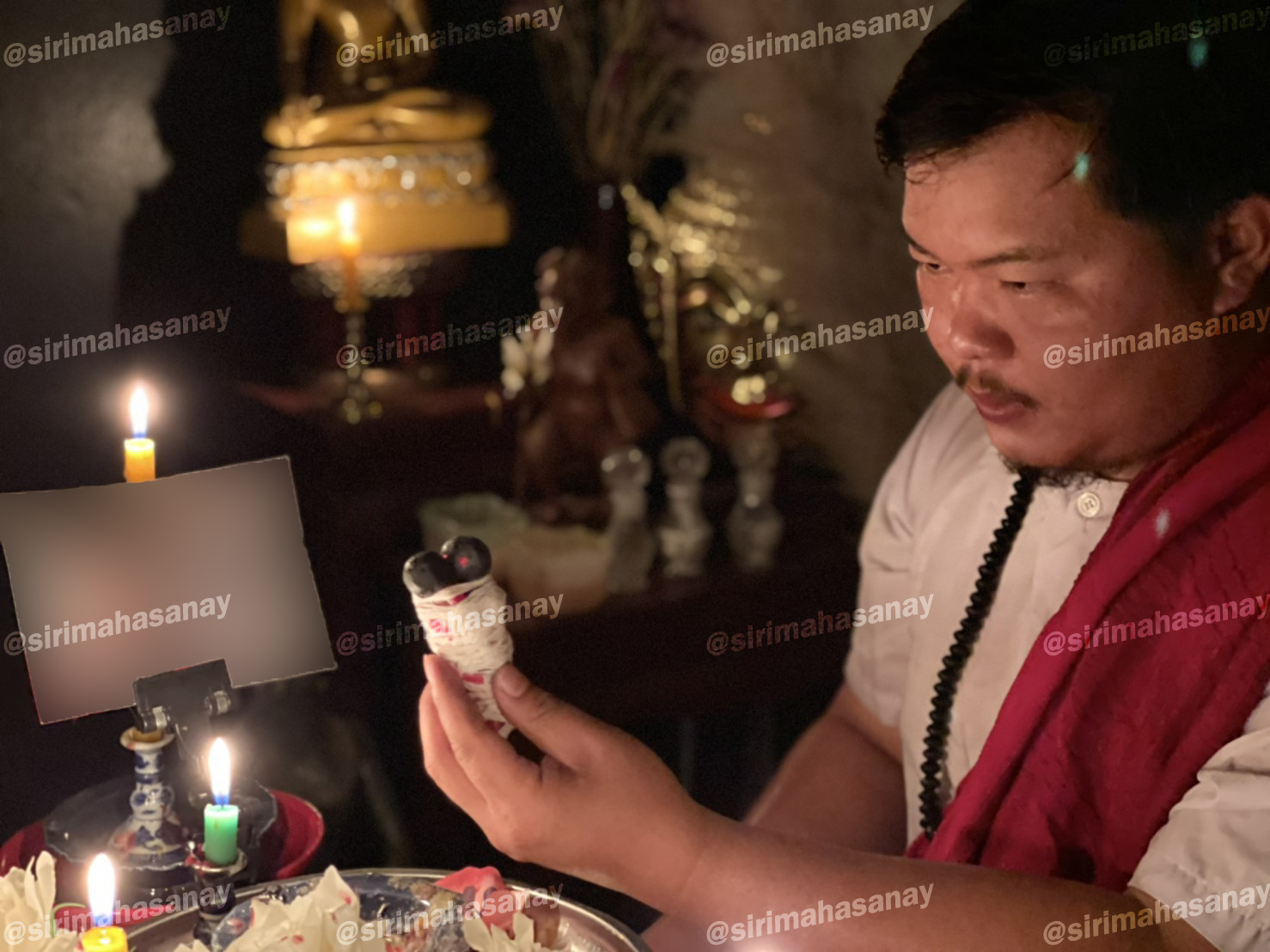 พิธีปันฮักปันหลง อาจารย์เสก สำนักสักยันต์ป๋ารมีเศรษฐีเรือนคำ