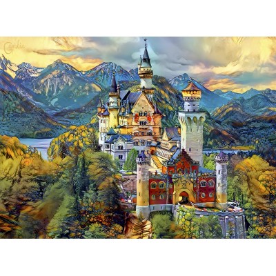 Bluebird Puzzle - Neuschwanstein Castle by Pedro Gavidia 6000 pcs.