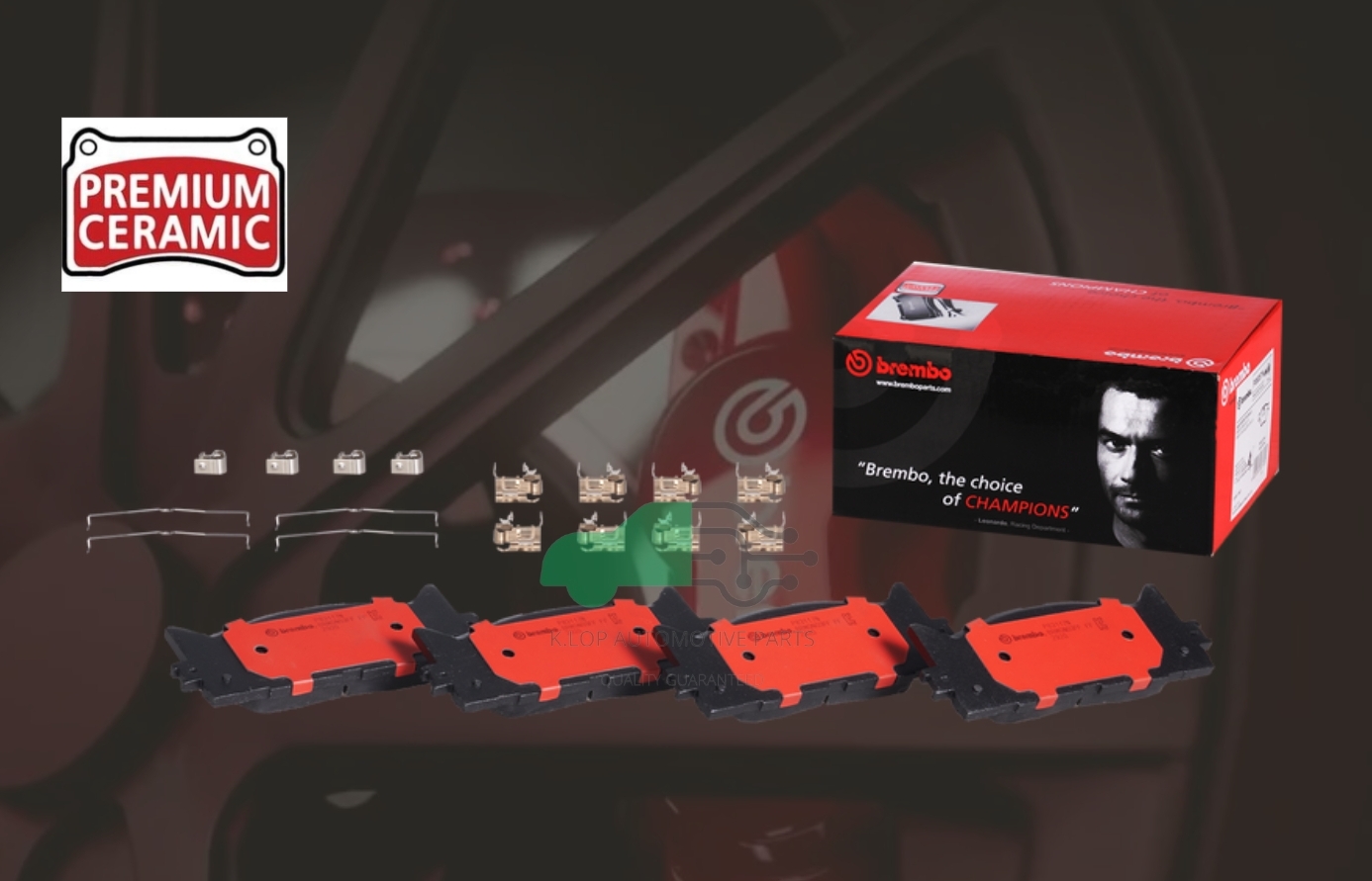 P83 117N ผ้าเบรกหน้า (แท้ BREMBO รุ่น Ceramic) CAMRY ACV40 (2.0 2.4),ACV50 (2.0 2.5)