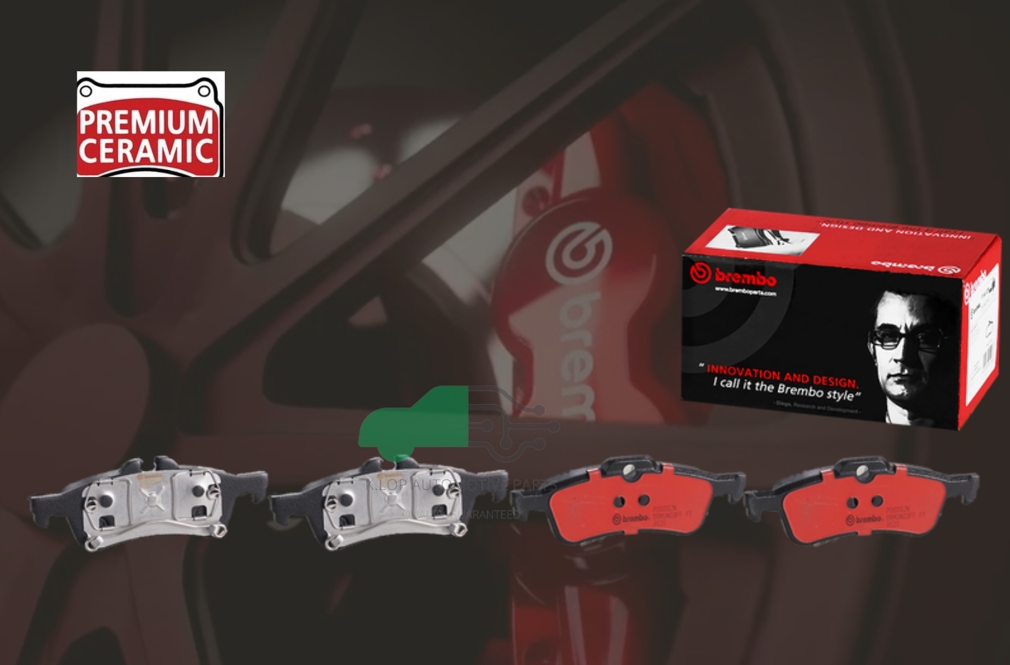 P06 032N ผ้าเบรกหลัง (แท้ BREMBO รุ่น Ceramic) MINI R50 R53 (One, One D, Cooper, Cooper S) (1.4 1.6), R52 Convertible
