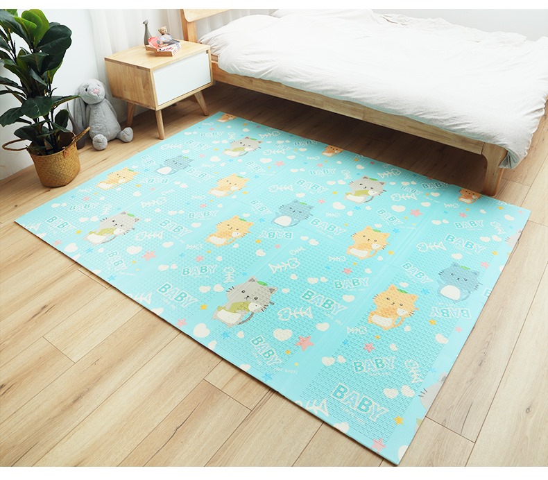 เสื่อรองคลานเกาหลี แบบพับเกาหลี 6 ฟุต ( 6 ผืน )