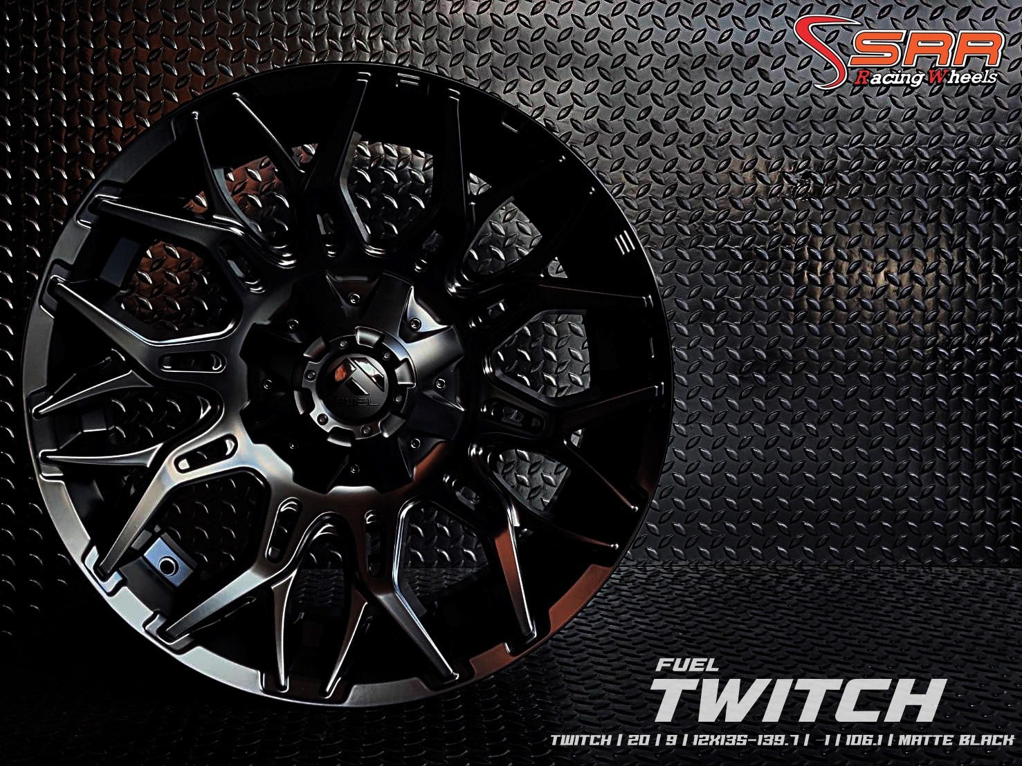 FUEL TWITCH ขอบ20x9 6H135/6H139.7 ET1 MATTE BLACK มีจำหน่ายที่SRR