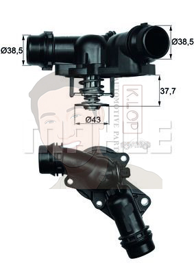 TM 13 97 วาลว์น้ำควบคุมไฟฟ้า M50 M52 M54 / 3 (E36 E46) 5 (E39 E60) 7 (E38 E65) X (E83 E53) 11530139877 (ยี่ห้อ MAHLE)
