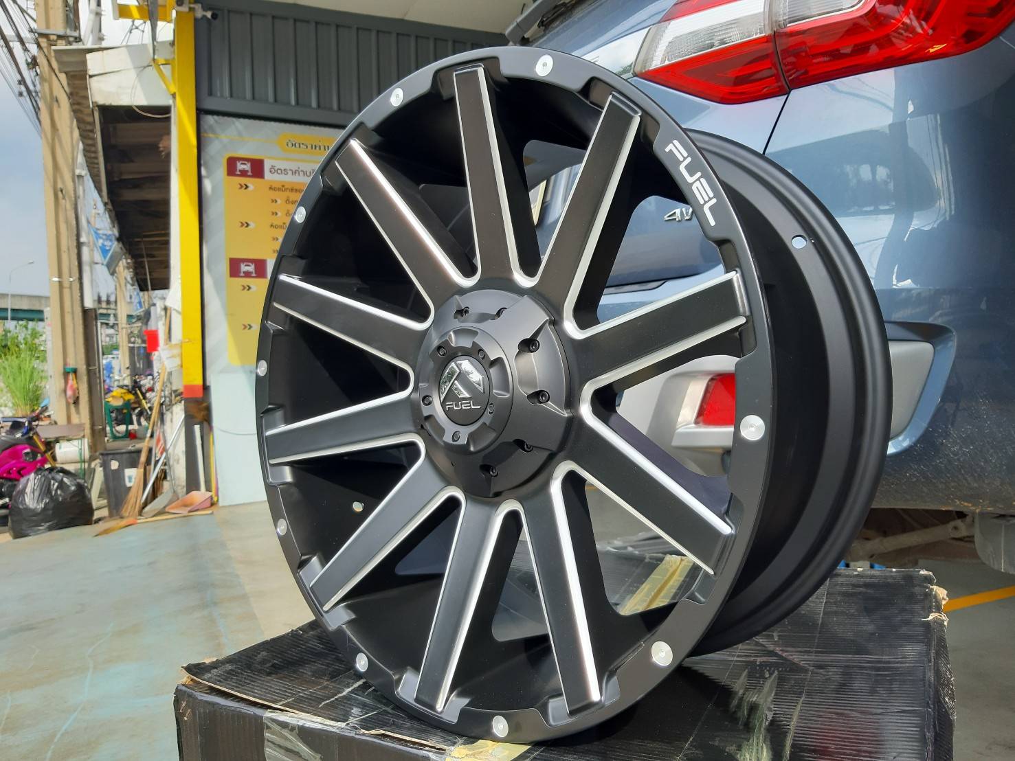 FUEL CONTRA D616 ขอบ20 6x135/6x139.7 ET+20 MATTE BLACK MILLED