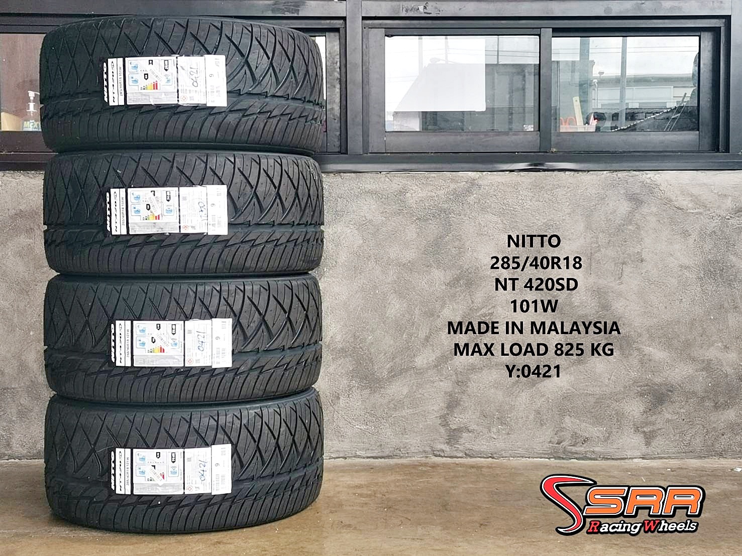 NITTO NT420SD 285/40R18 ยางใหม่ปี2021 ราคาพิเศษ