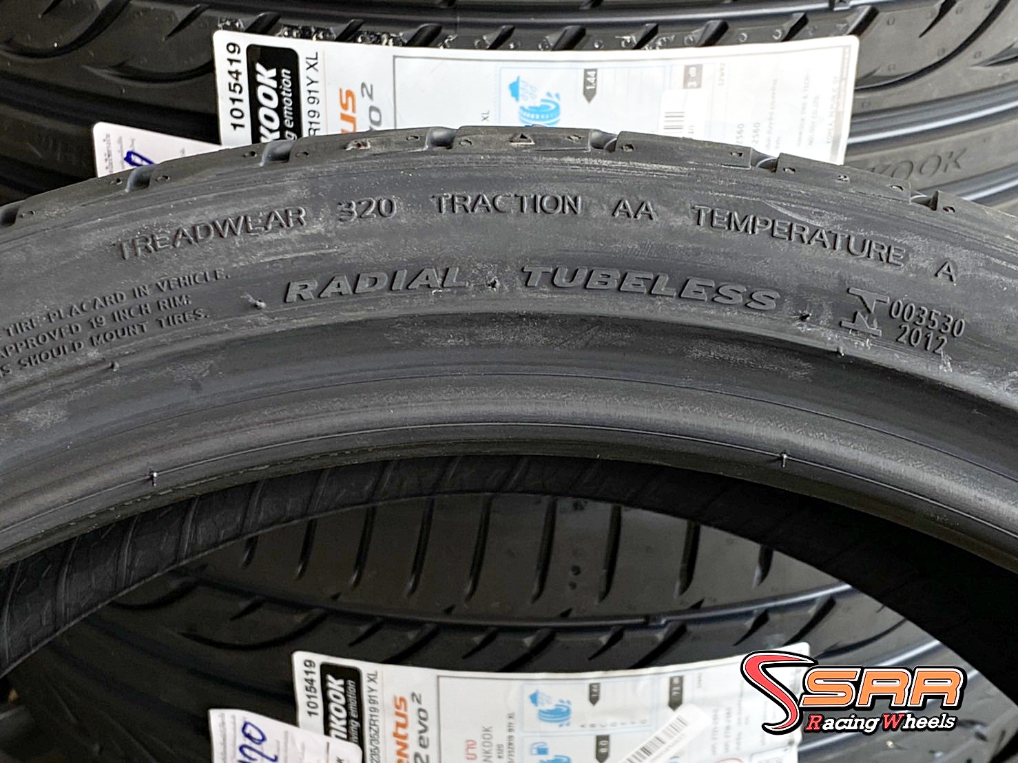 HANKOOK VENTUS V12 EVO2 235/35ZR19 ยางใหม่ ราคาพิเศษ ที่SRR
