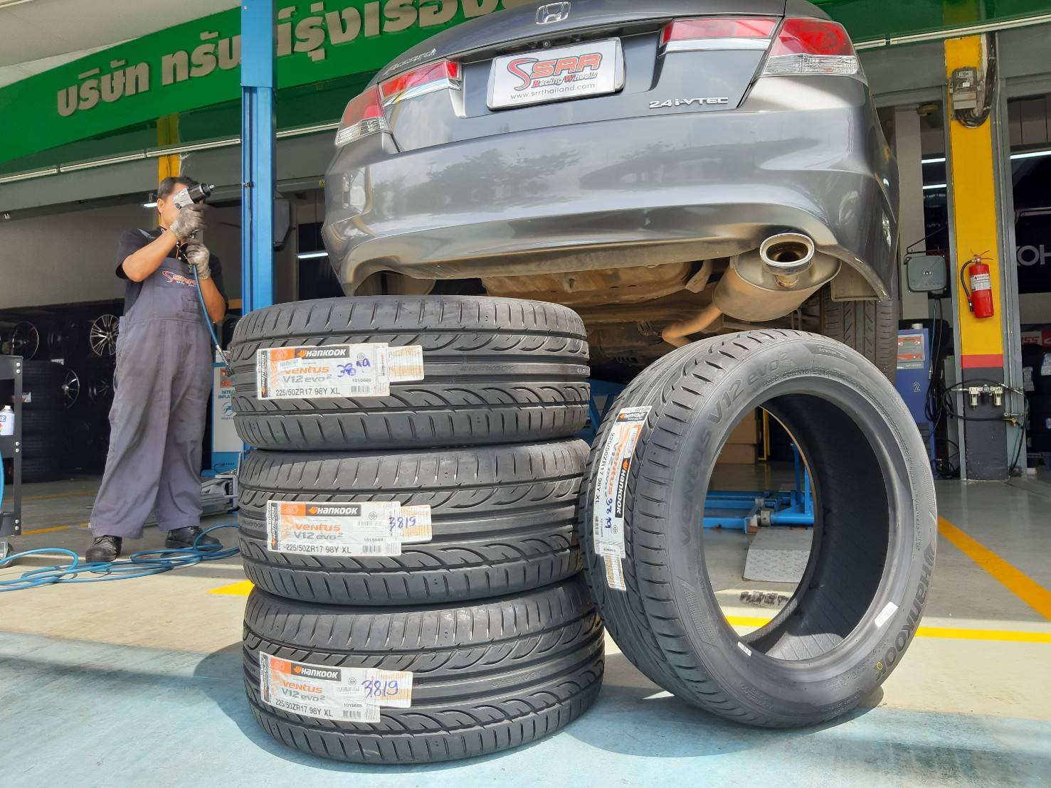 HANKOOK VENTUS V12 EVO2 225/50ZR17 ยางใหม่ ราคาพิเศษ ที่SRR