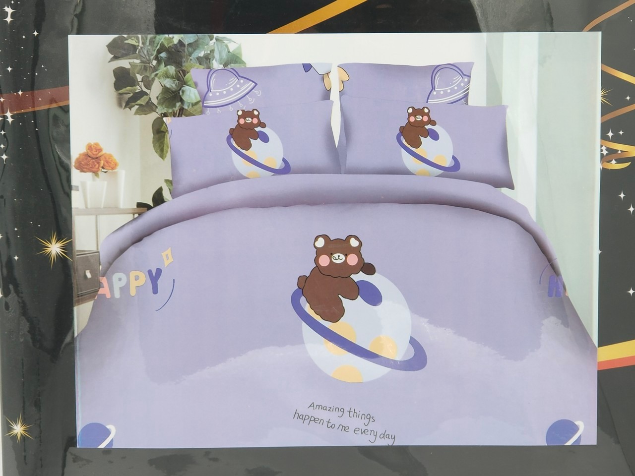 ชุดนวมลายการ์ตูน 6 ฟุต #มียางรัดมุม 360 องศา งานพรีเมี่ยม(เกรด AA) ( 6ชุดคละลาย)