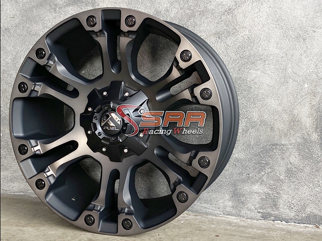 FUEL VAPOR 20x9 6x135/6x139.7 ET+20 MATTE BLACK MACHINED/TINT CLEAR