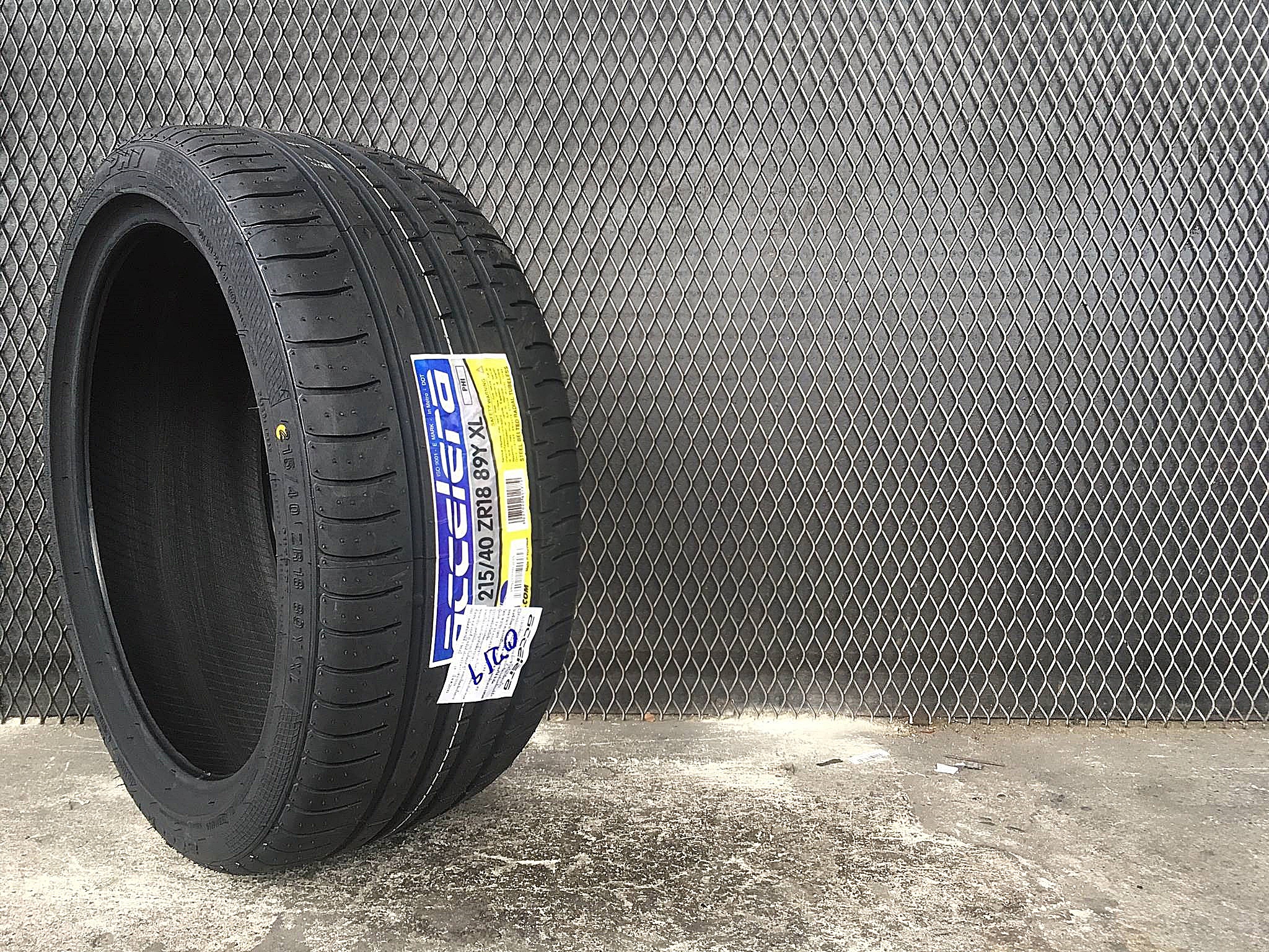 ACCELERA PHI 215/40ZR18 ปี19 ราคาเส้นละ 2,750 บาท