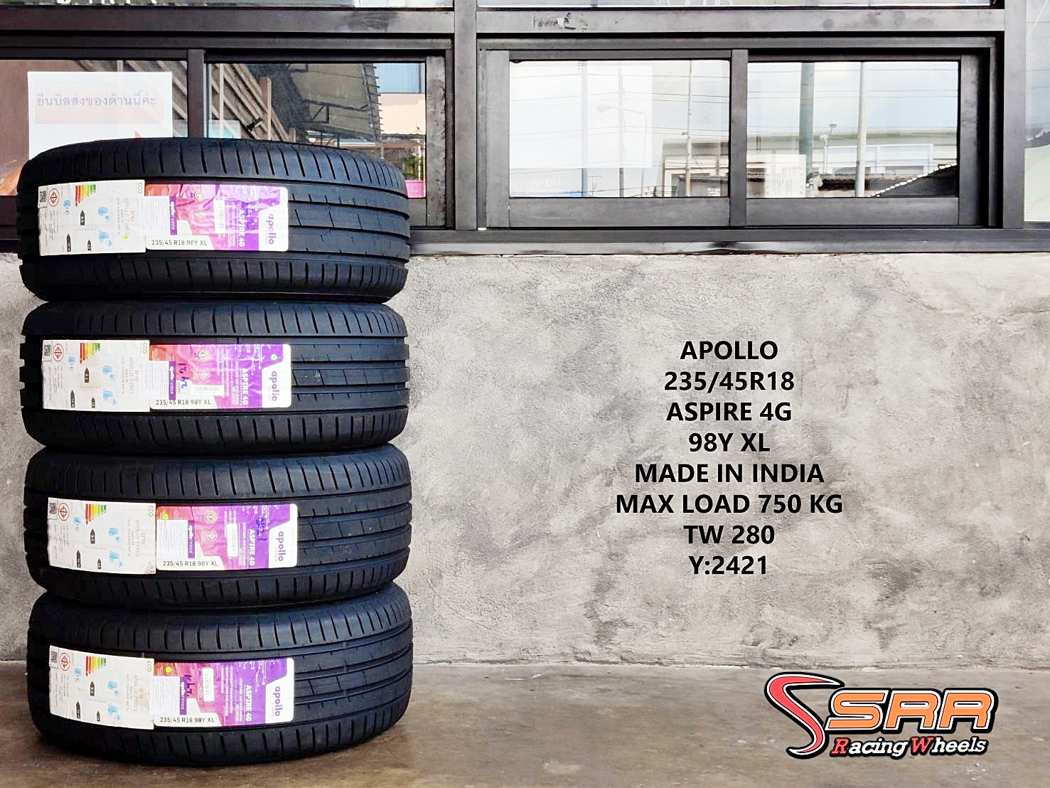 APOLLO ASPIRE 4G 235/45R18 ยางใหม่ ปี2021 ราคาพิเศษ