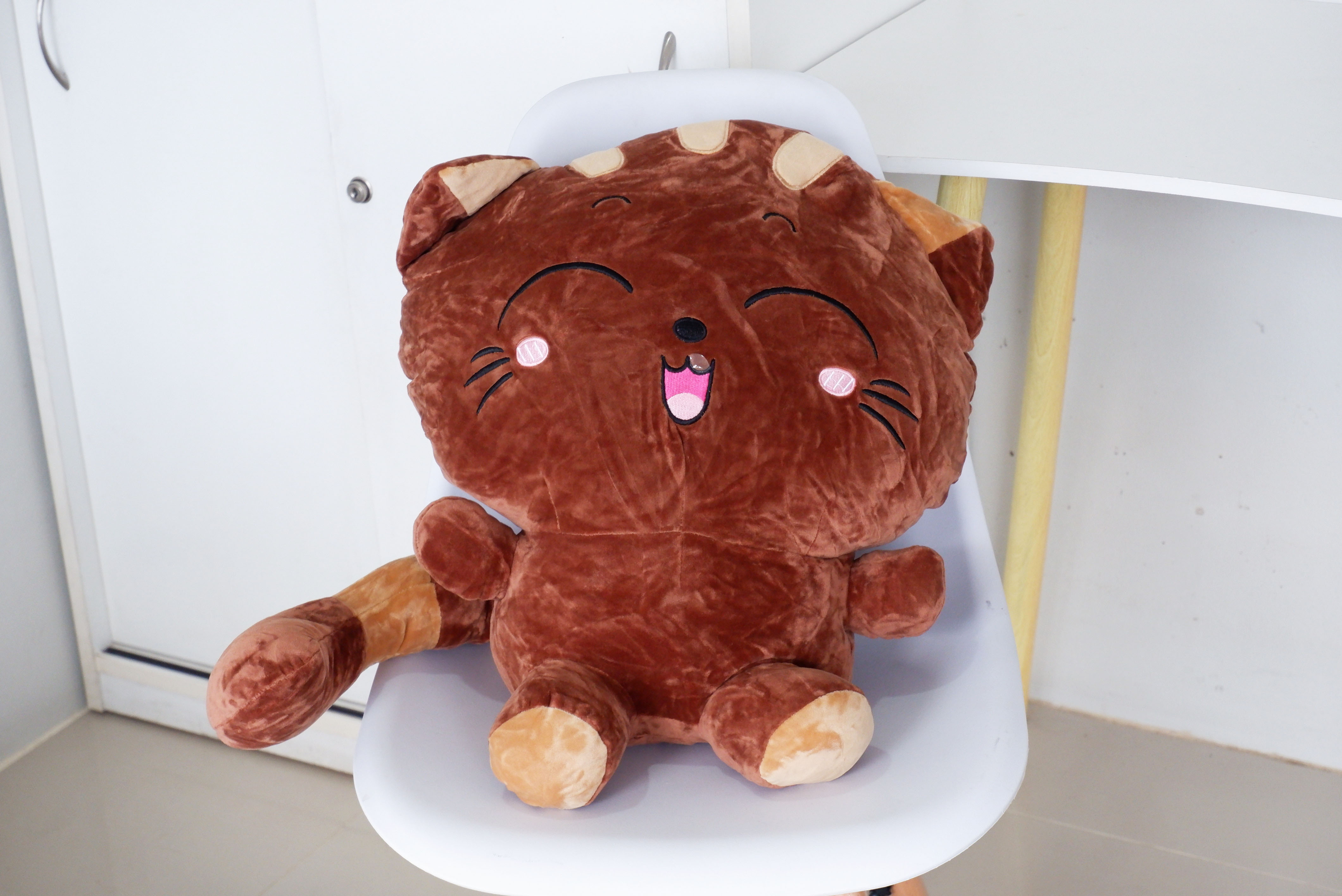 ตุ๊กตาผ้าห่ม แมวมีหาง (10 ตัวคละสี)