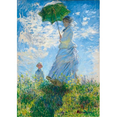 Bluebird Puzzle - Woman with a Parasol - Madame Monet and Her Son by Claude Monet 1000 pcs.