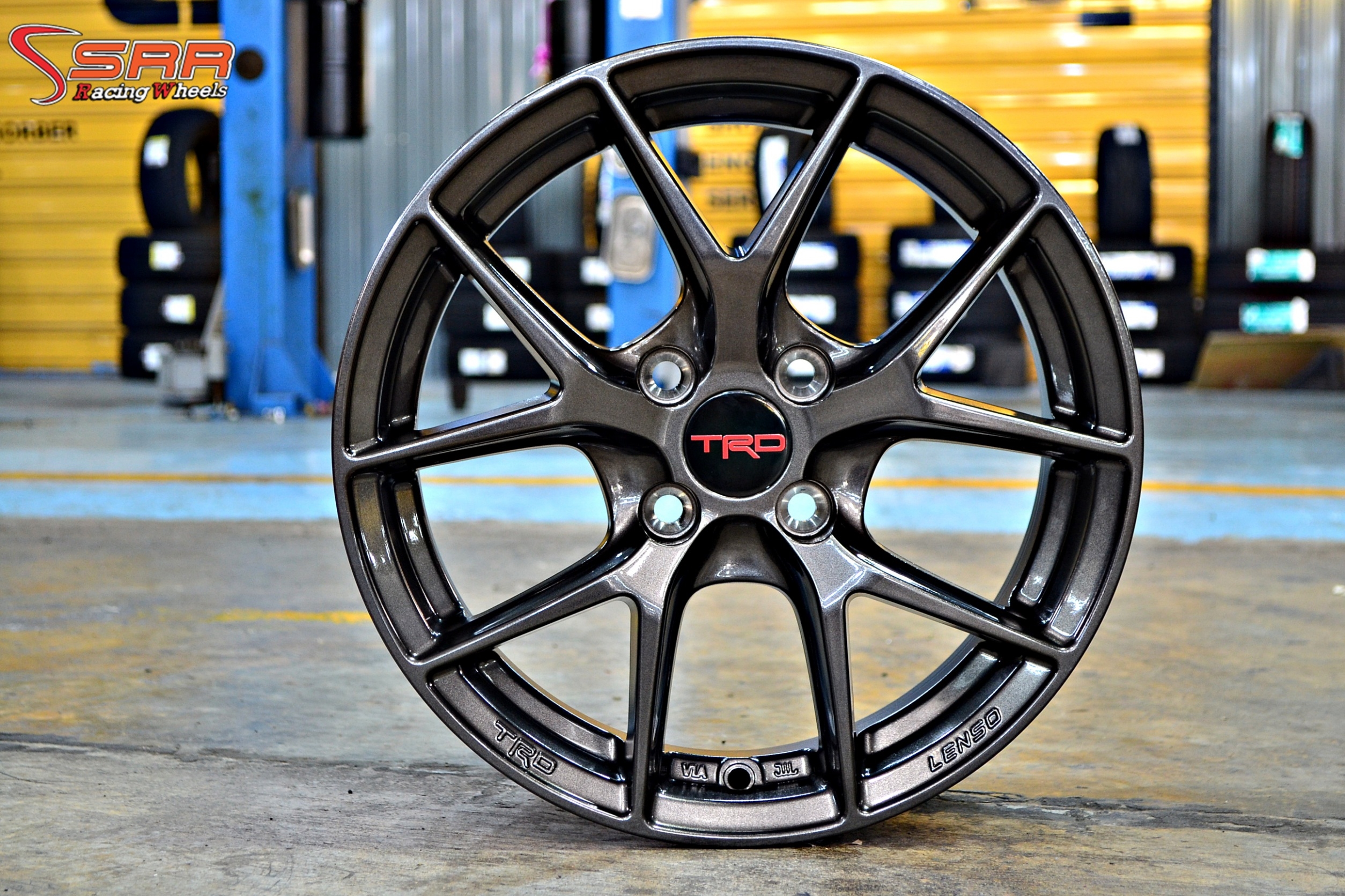 TRD TR6 ล้อแท้LENSO ขอบ15 4x100 HD สำหรับใส่รถTOYOTA